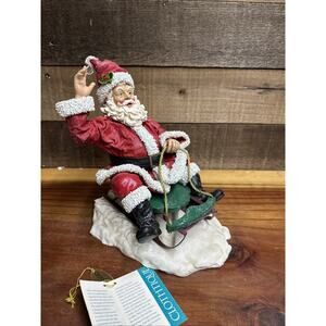 Clothtique Possible Dreams Santa’s Snow Day Sleigh # 713256 In Box